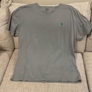Men’s V-neck Ralph Lauren polo T-shirt size large.